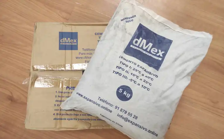 Caja de 20kg de cemento expansivo
