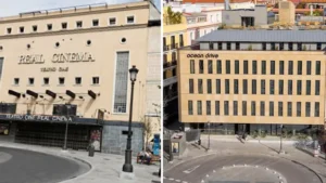 Demoliciones del Real Cinema en Madrid