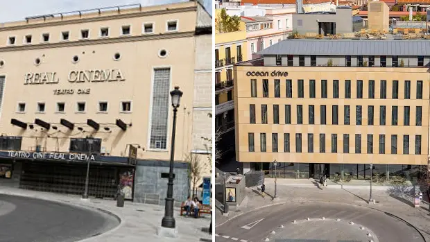 Demoliciones del Real Cinema en Madrid