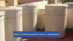 Depósito de uralita con amianto