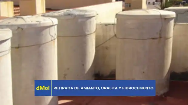 Depósito de uralita con amianto