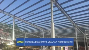 Desmontaje de cubierta de fibrocemento