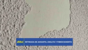 Ejemplo de amianto en pared