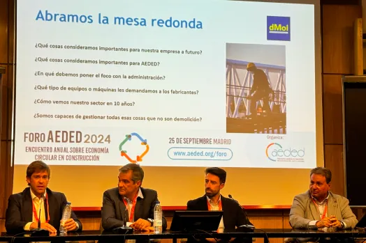 Mesa a 4 sobre demolición durante el Foro AEDED 2024