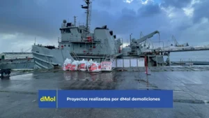 Retirada de amianto en el remolcador Mahón