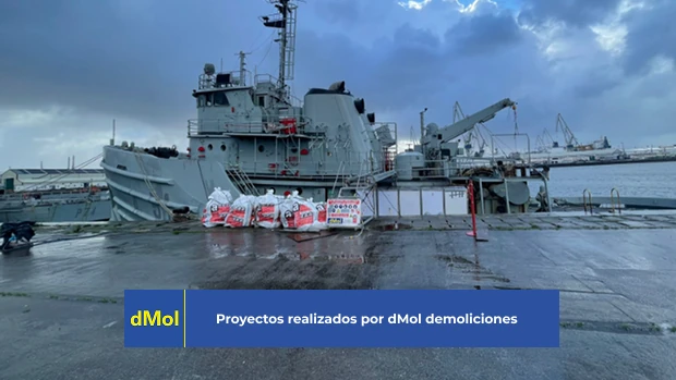 Retirada de amianto en el remolcador Mahón